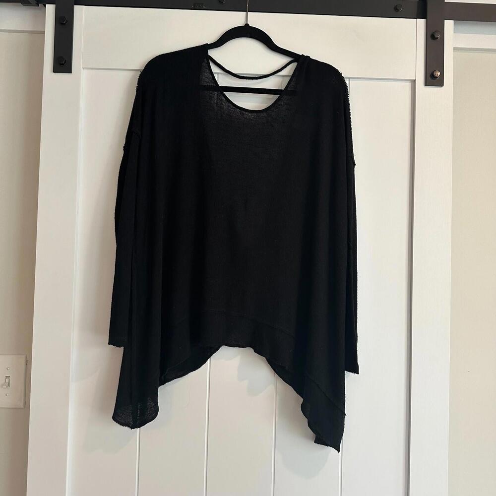 WE THE FREE Twist Back‎ Black Sweater Size XS